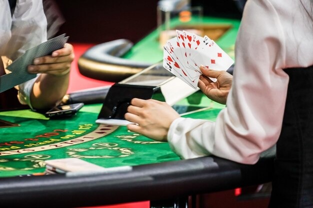 Live dealer studio with multi-camera setup for baccarat and Dragon Tiger games